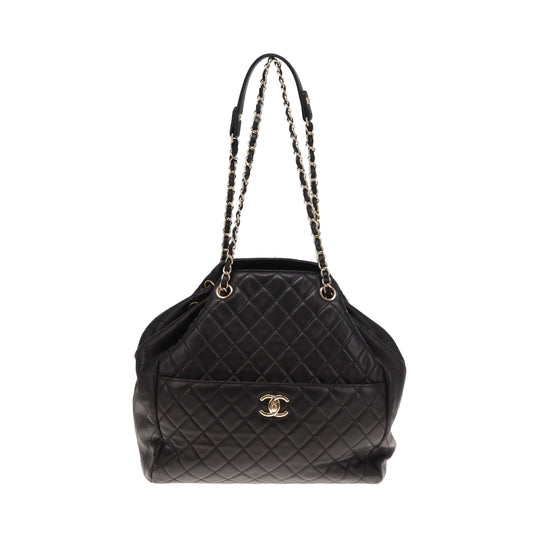 Chanel Drawstring Bucket Bag Black Lambskin GHW 2016/17
