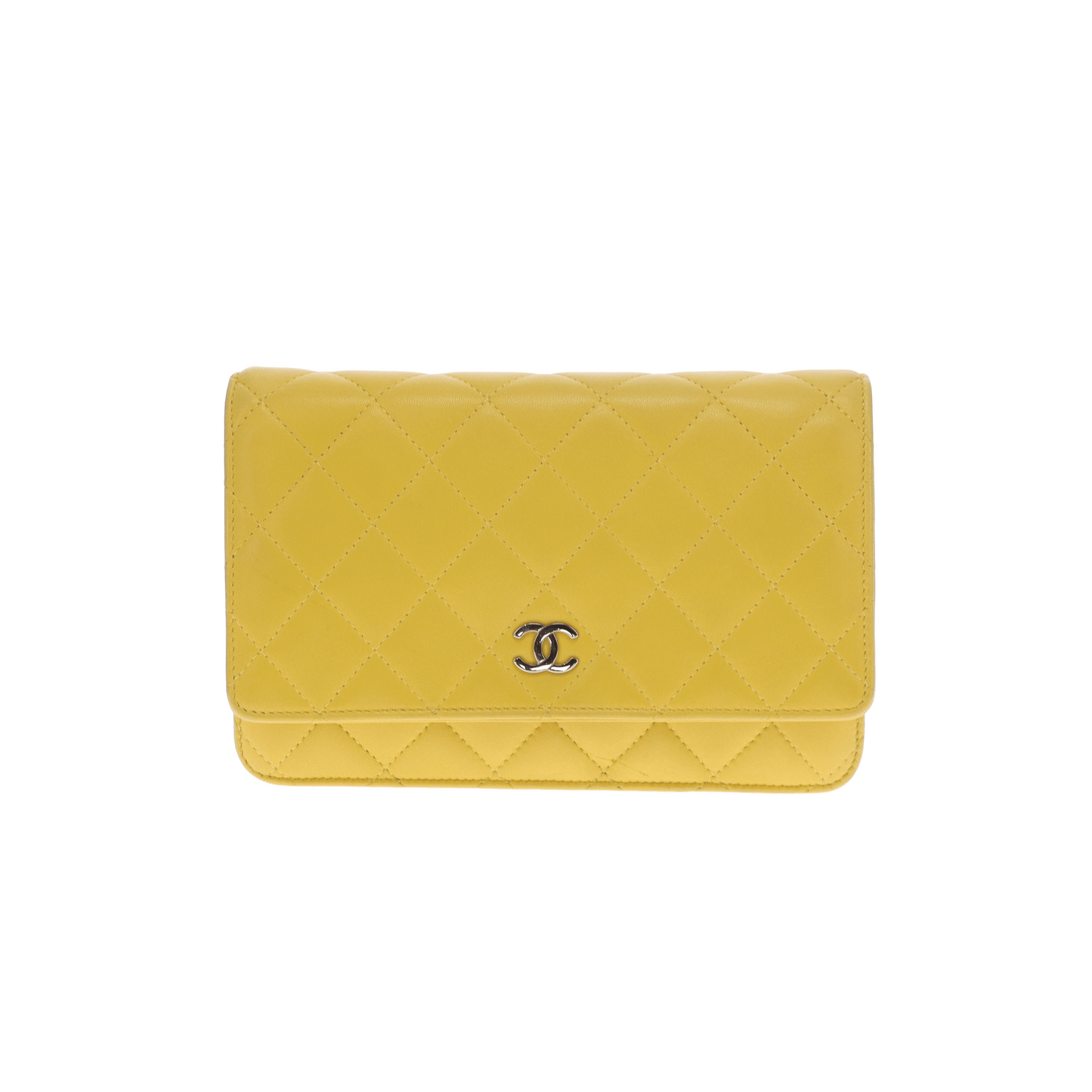 Chanel Wallet on Chain Yellow SHW 2009/10 Vintage