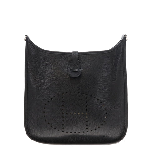 Hermes Evelyne III 29 Black Clemence Leather 2016