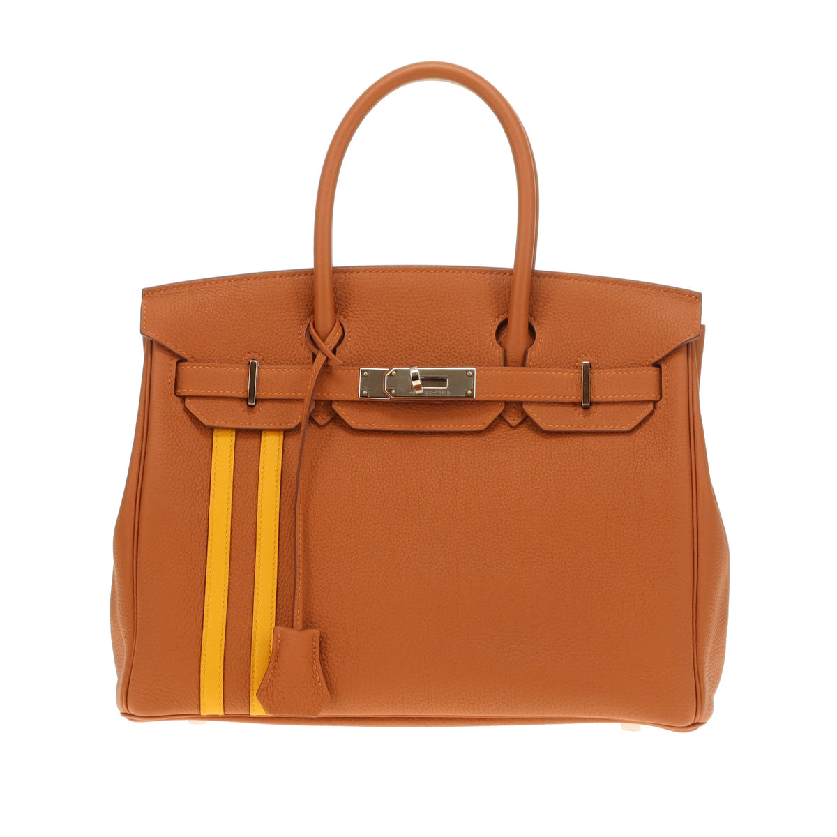 Hermes Birkin 30 Officier Gold Togo/Jaune Ambre Swift Palladium HW 2018