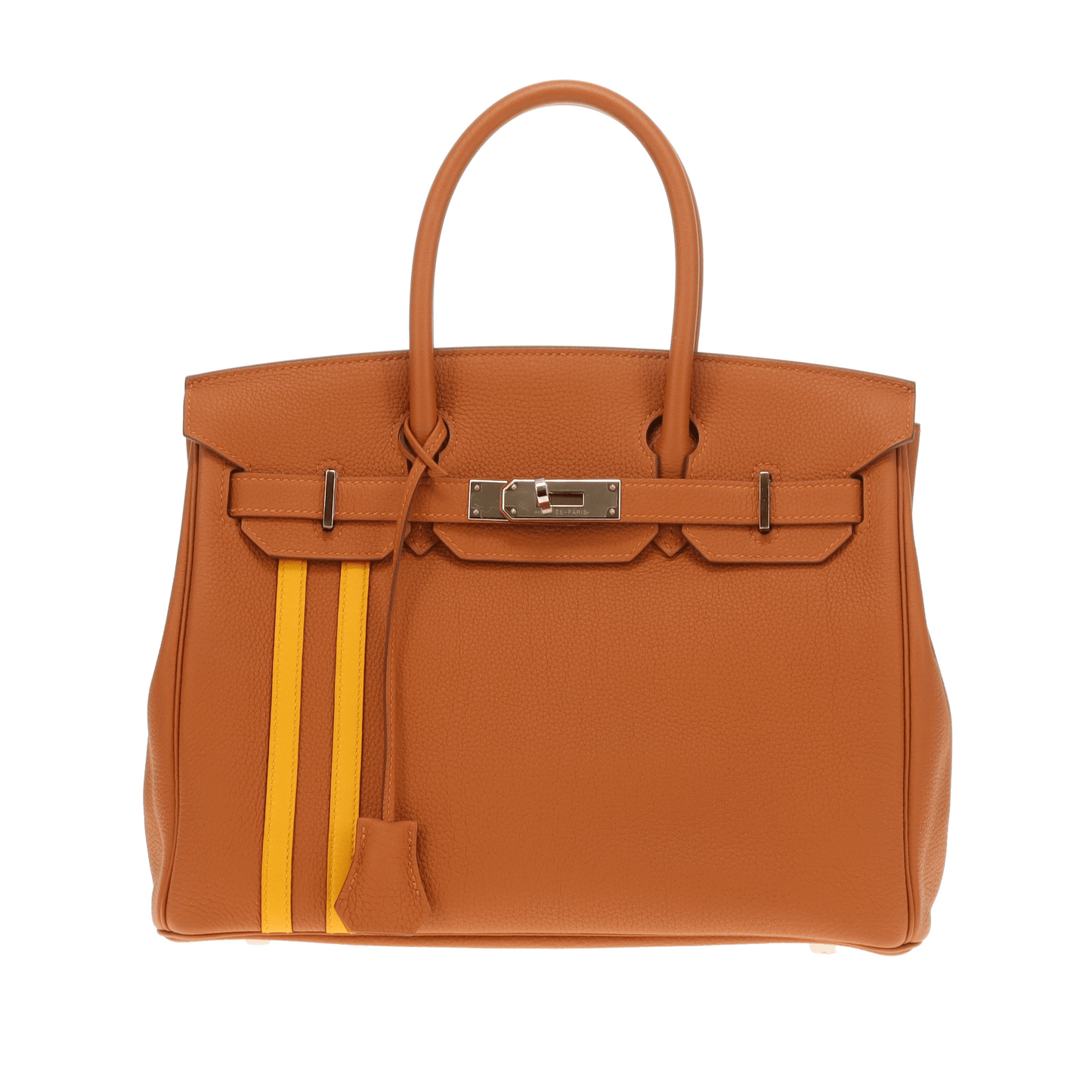 Hermes Birkin 30 Officier Gold Togo/Jaune Ambre Swift Palladium HW 2018