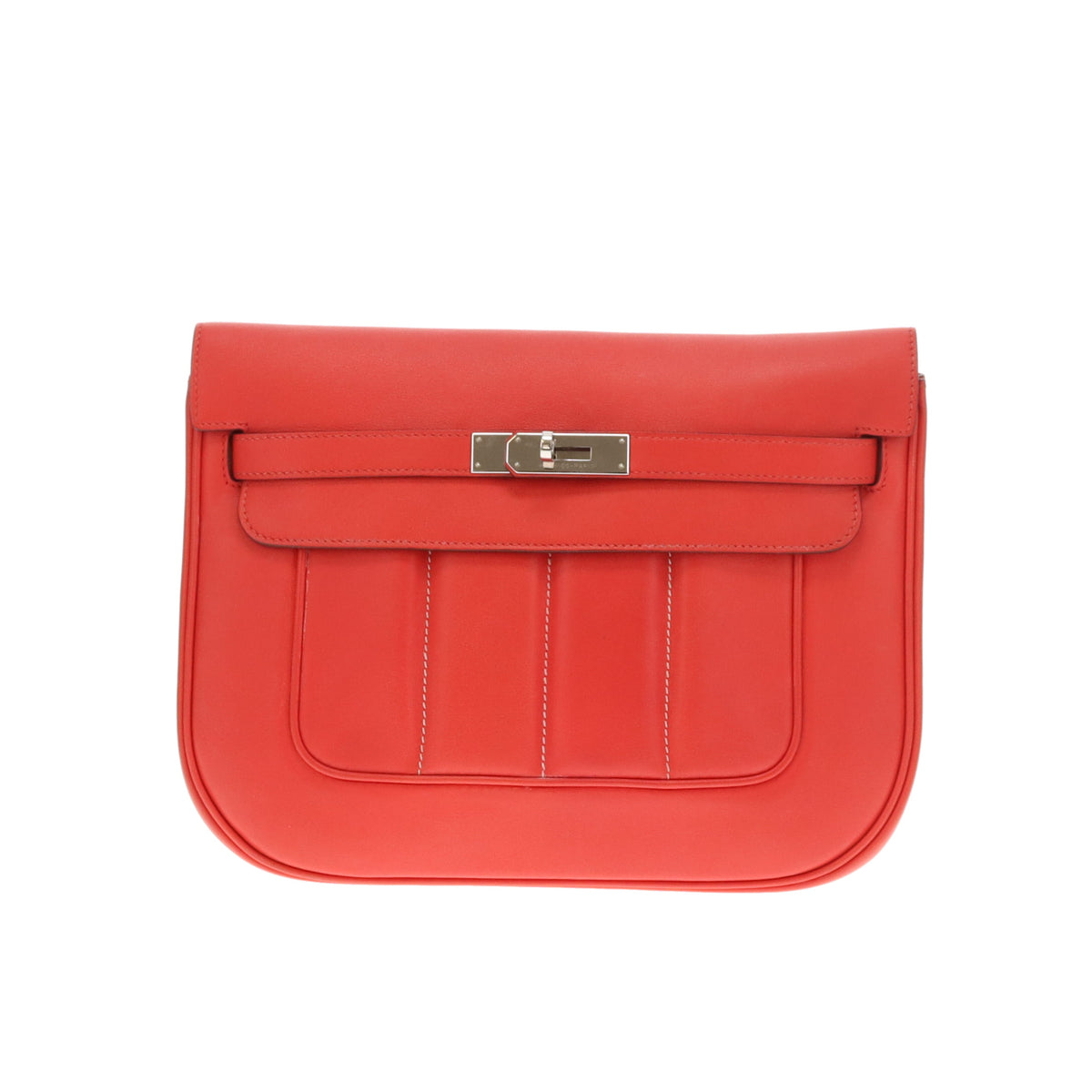 Hermes Sac Berline 28 Red Vermillion Swift PHW 2016