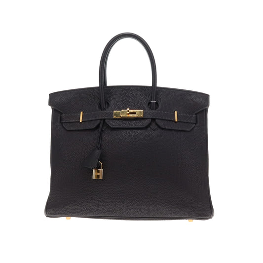 Hermes Birkin Retourne 35 Bleu Marine Togo GHW 2003