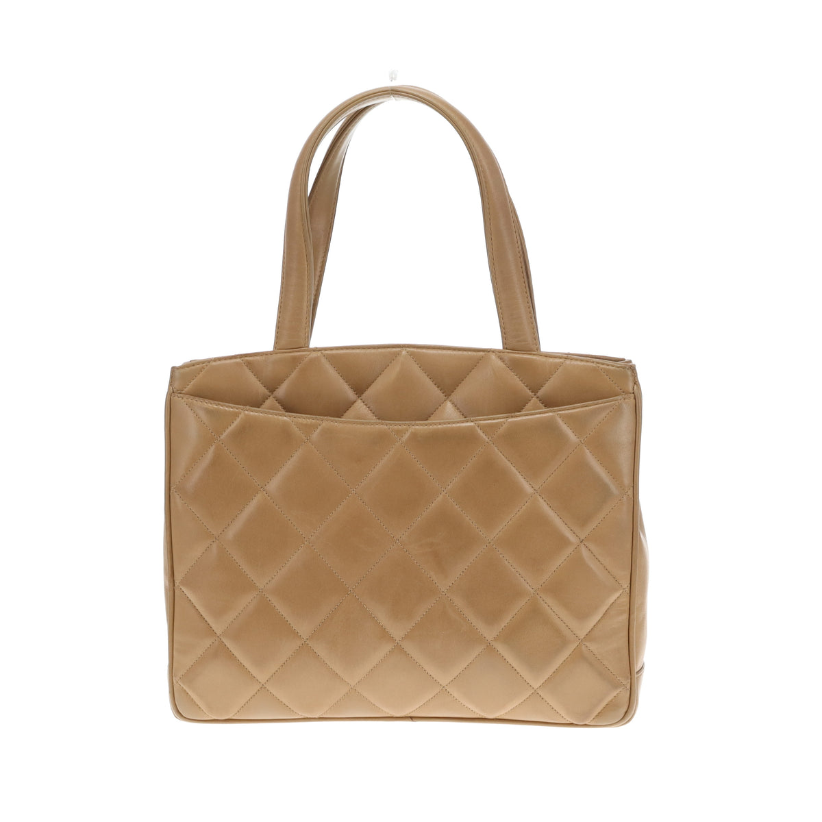 Chanel Timeless Top Handle Tote Beige Lambskin GHW