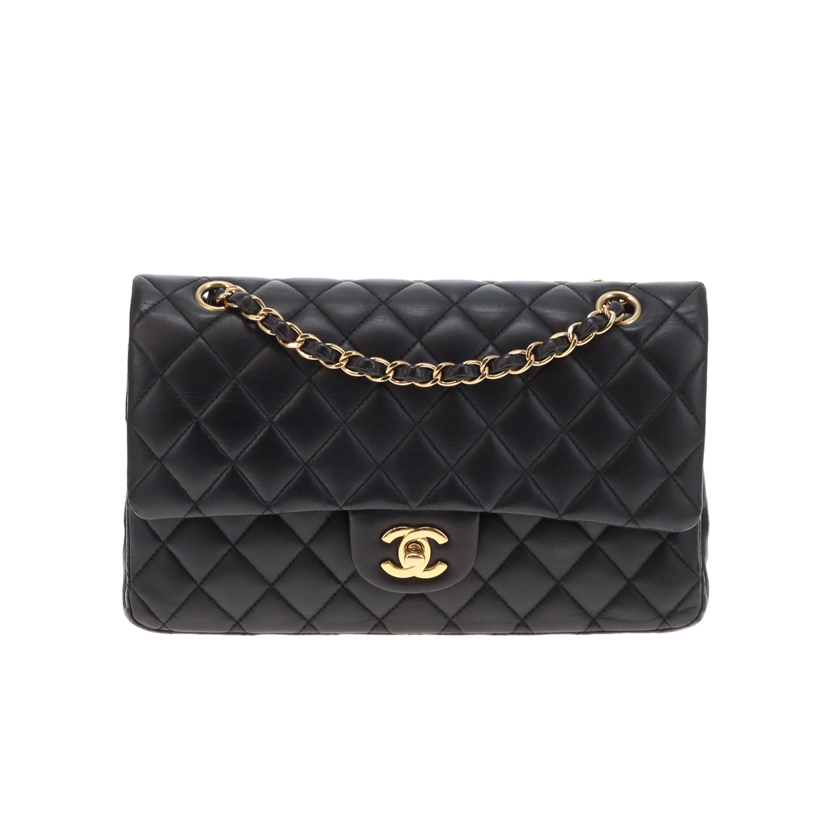 Chanel Classic Double Flap Medium Black Lambskin/Gold HW 2018