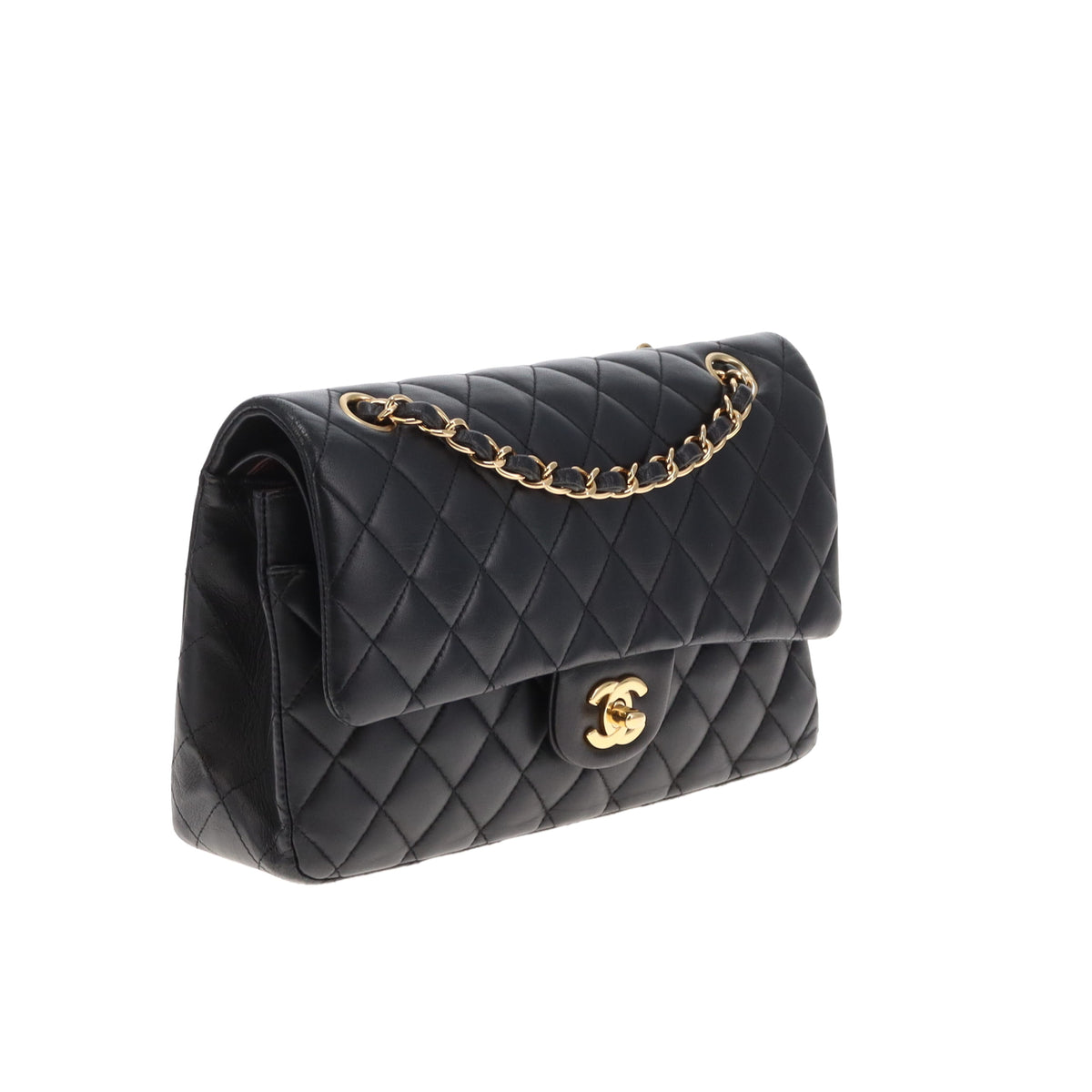 Chanel Classic Double Flap Medium Black Lambskin/Gold HW 2018