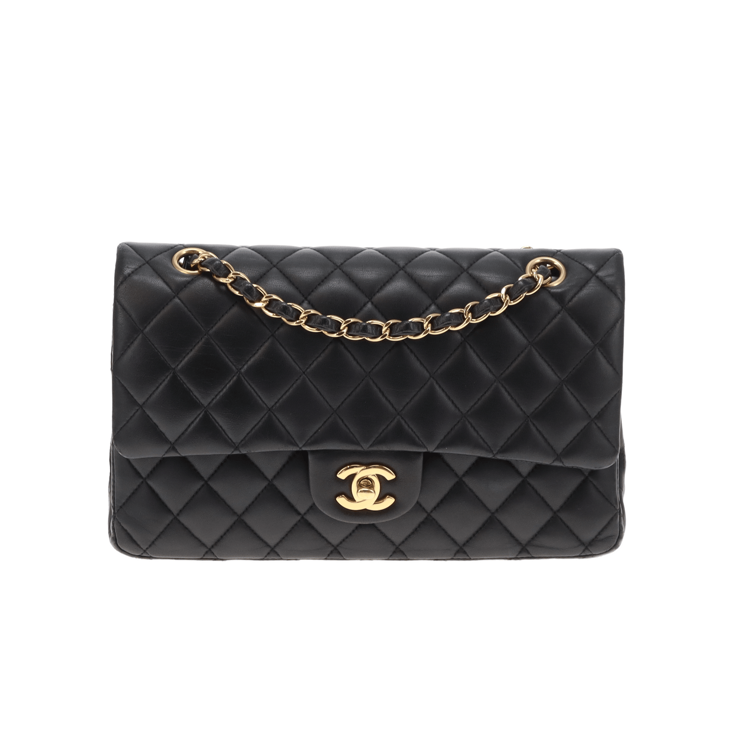 Chanel Classic Double Flap Medium Black Lambskin/Gold HW 2018