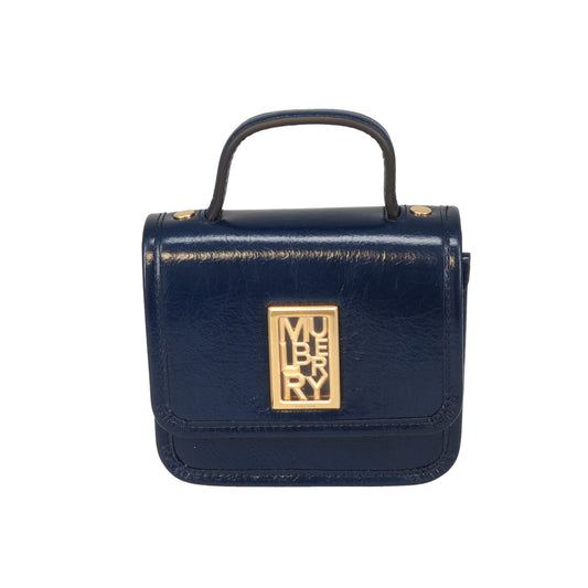 Mulberry Sadie Square Micro Sapphire Smooth Glossy Leather