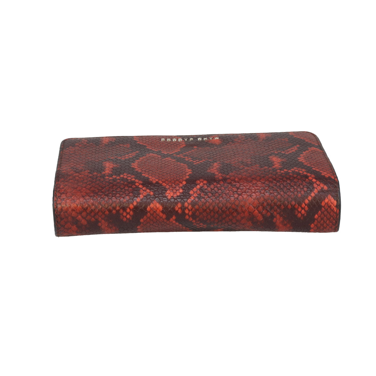 Marc Jacobs Python Embossed Wallet On Strap Red