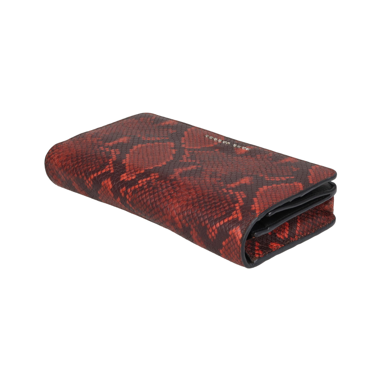 Marc Jacobs Python Embossed Wallet On Strap Red