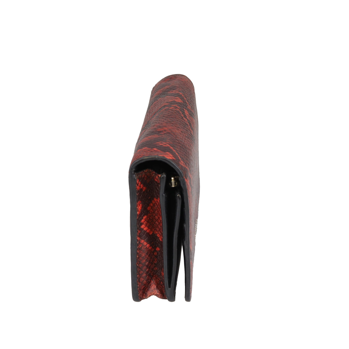 Marc Jacobs Python Embossed Wallet On Strap Red