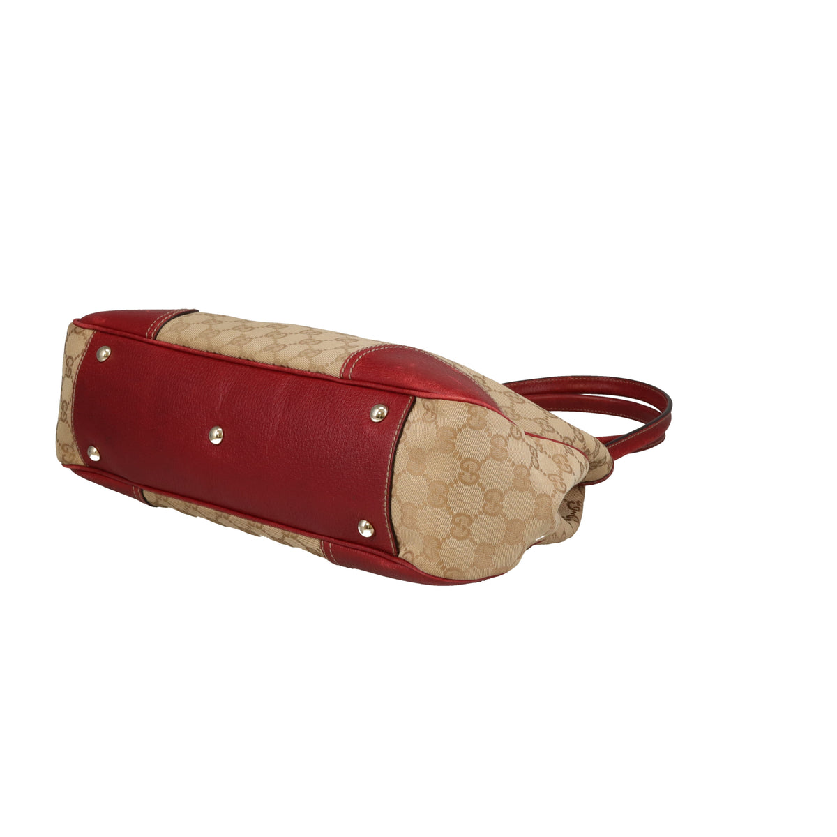 Gucci Princy Tote GG Canvas and Red Leather