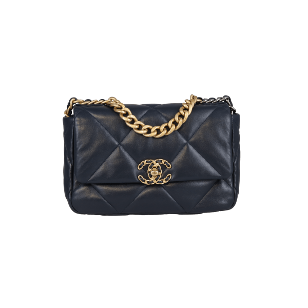 Chanel 19 Small Navy 2021  2