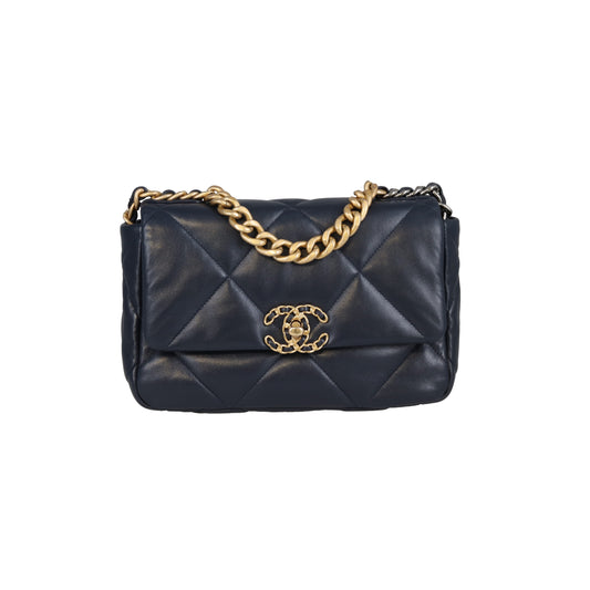 Chanel 19 Small Navy 2021  2