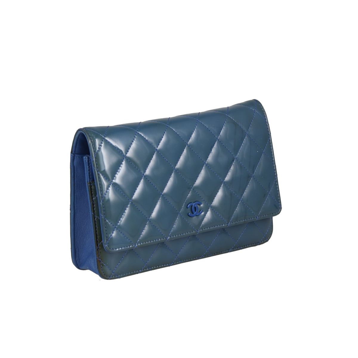 Chanel Wallet on Chain Blue Patent with DTM HW 2012
