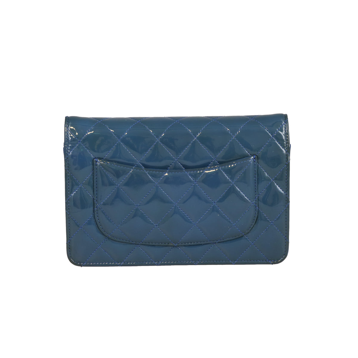 Chanel Wallet on Chain Blue Patent with DTM HW 2012
