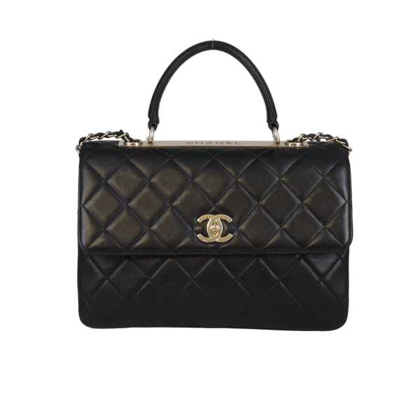 Chanel Trendy CC Medium Black Lambskin GHW 2020