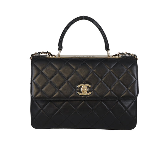 Chanel Trendy CC Medium Black Lambskin GHW 2020