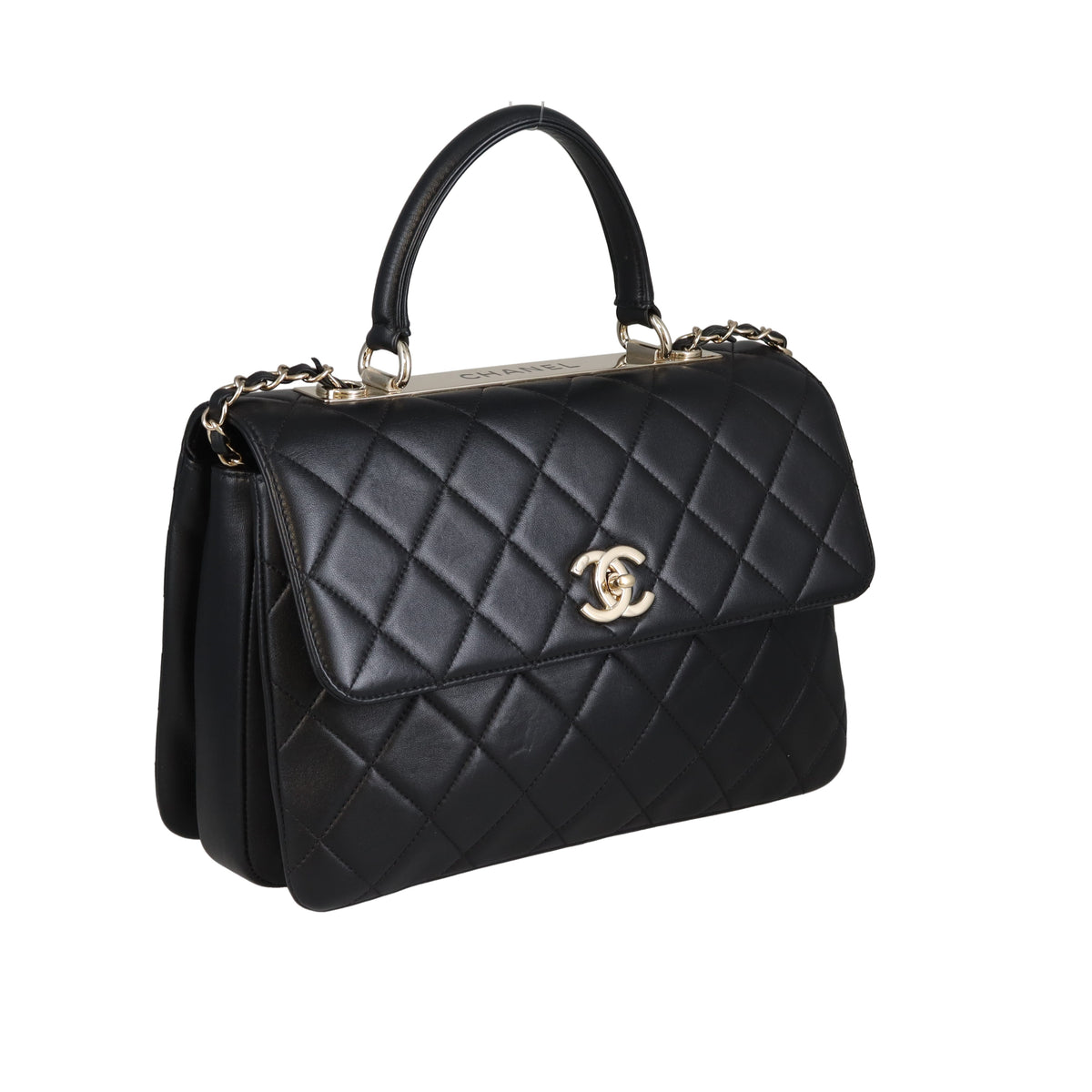 Chanel Trendy CC Medium Black Lambskin GHW 2020