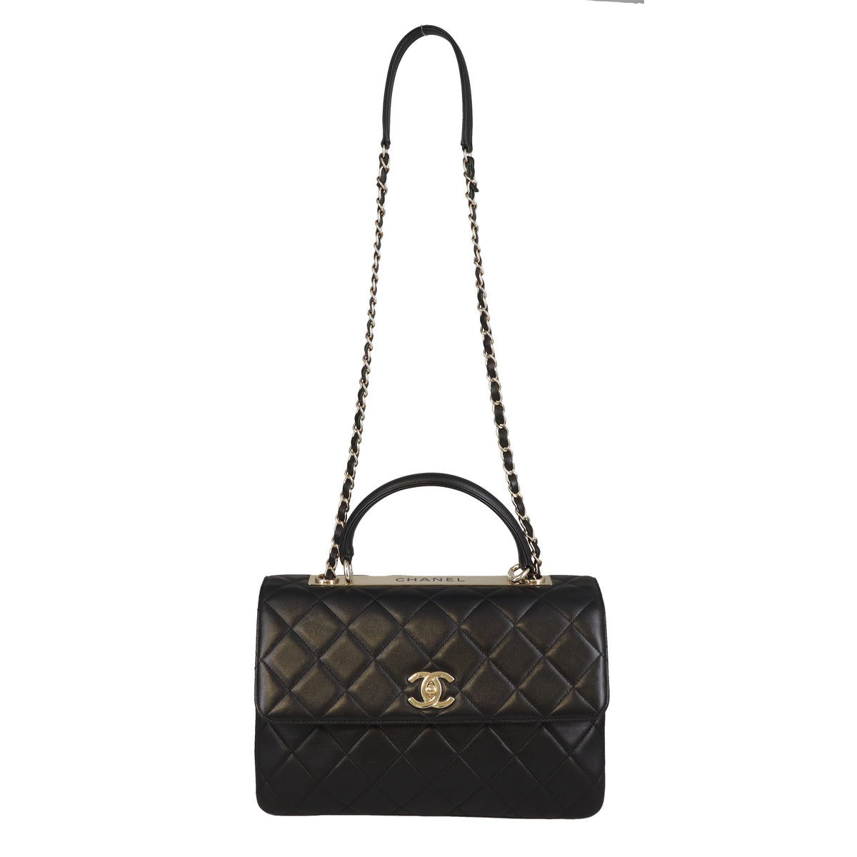 Chanel Trendy CC Medium Black Lambskin GHW 2020