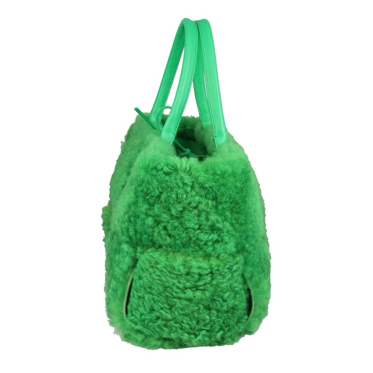 Bottega Veneta Arco Tote Green Shearling and Leather