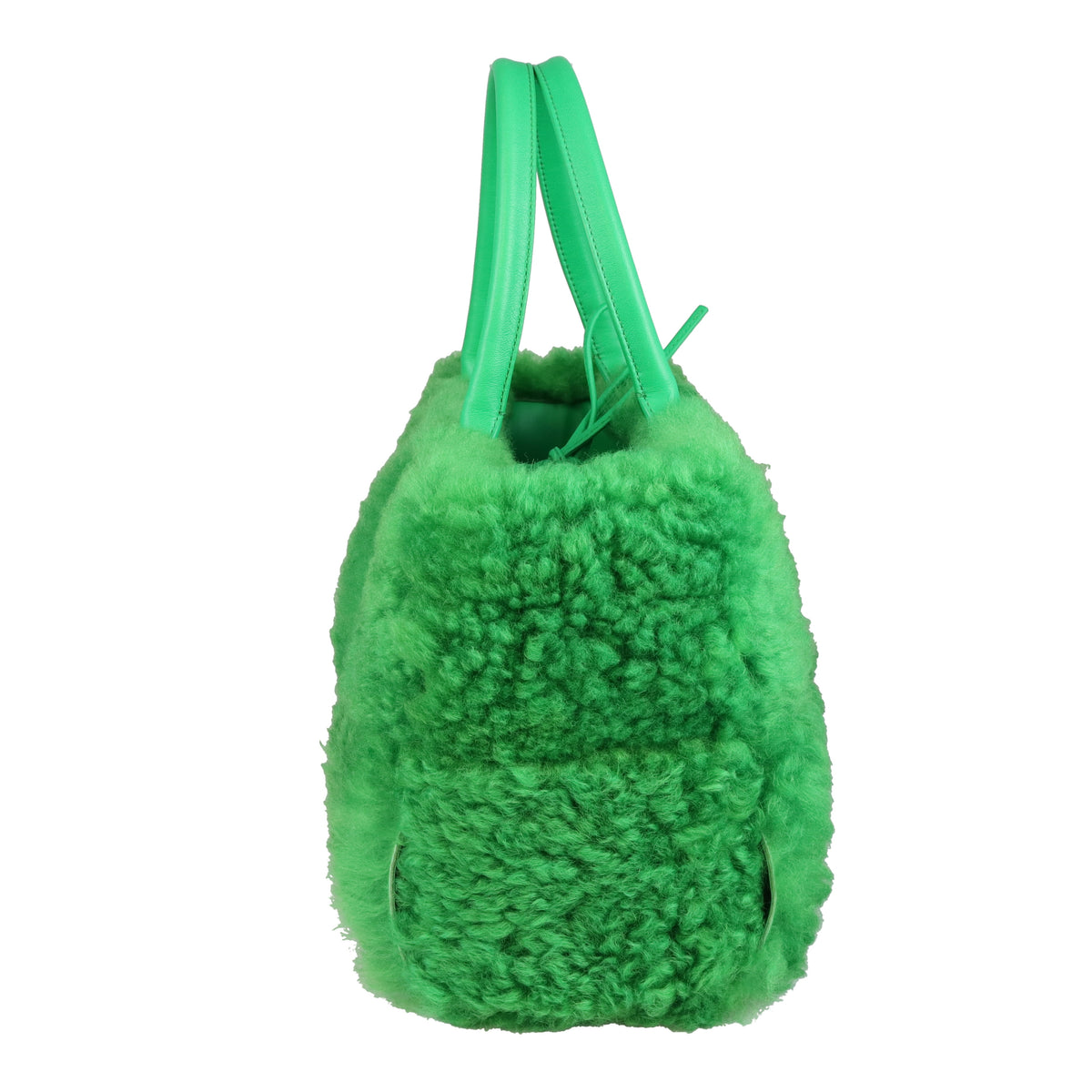 Bottega Veneta Arco Tote Green Shearling and Leather