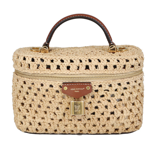 Louis Vuitton Vanity Chain Pouch Raffia (NFID)
