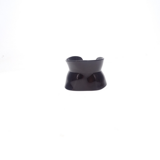 Prada Black Resin Twisted Cuff
