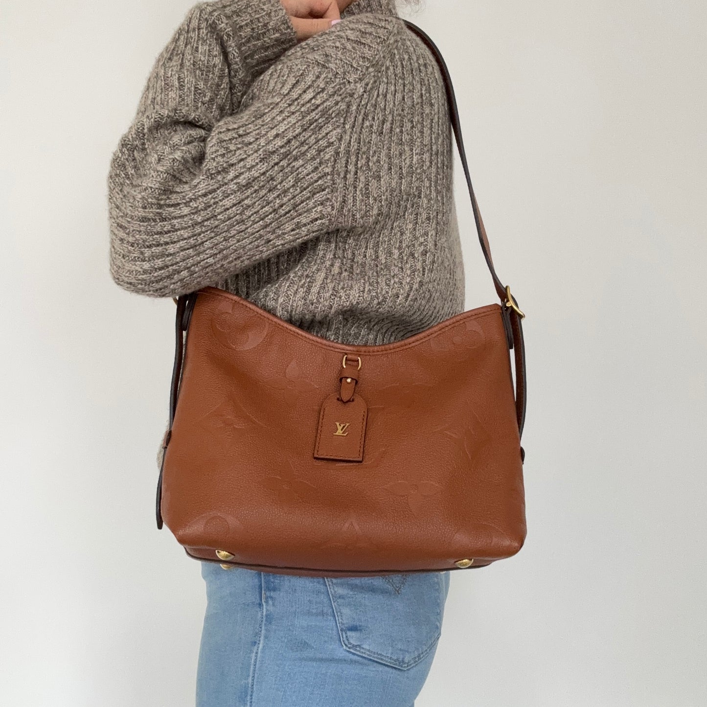 Louis Vuitton Carryall PM Cognac Empreinte (NFID)