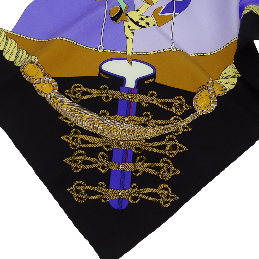 Hermes Circus 100% Silk Scarf 90