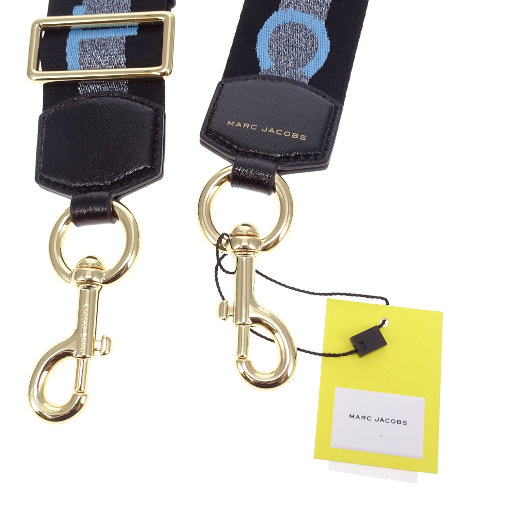 Marc Jacobs Bag Strap For Crossbody Bag Blue Logo Glitter