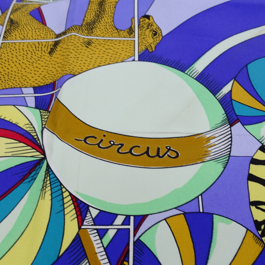 Hermes Circus 100% Silk Scarf 90