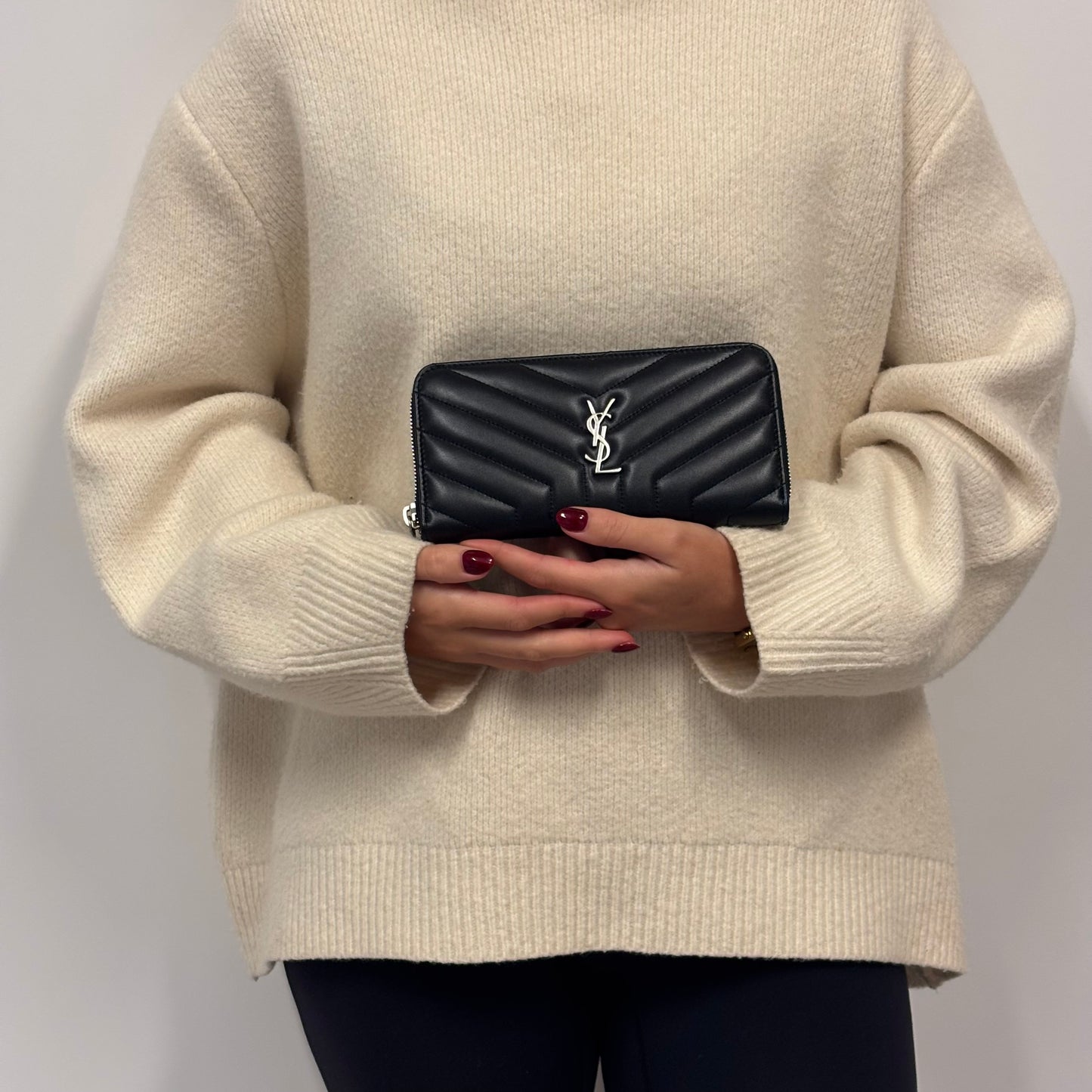 Saint Laurent Lou Zip Around Wallet