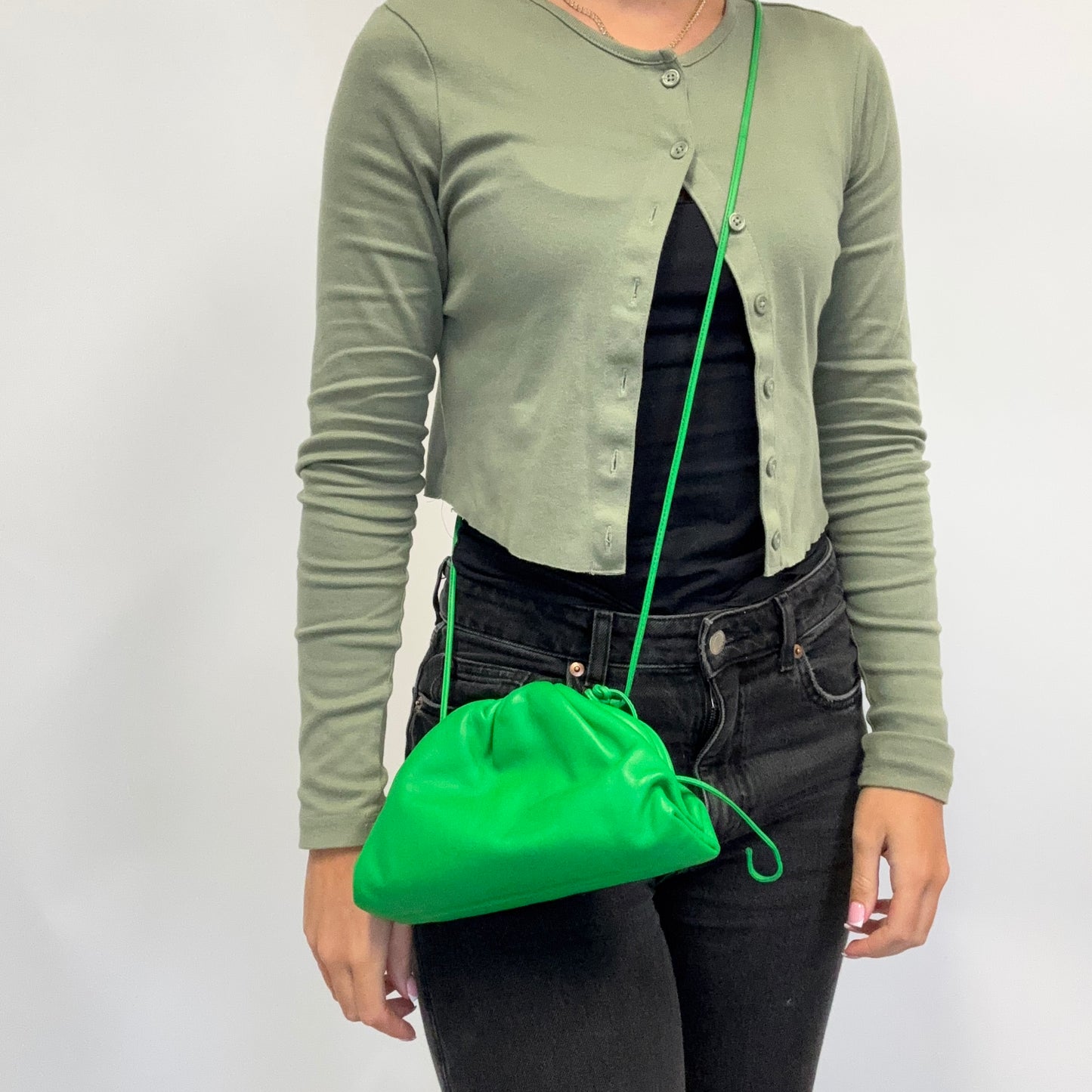 Bottega Veneta Mini Pouch Parakeet Green