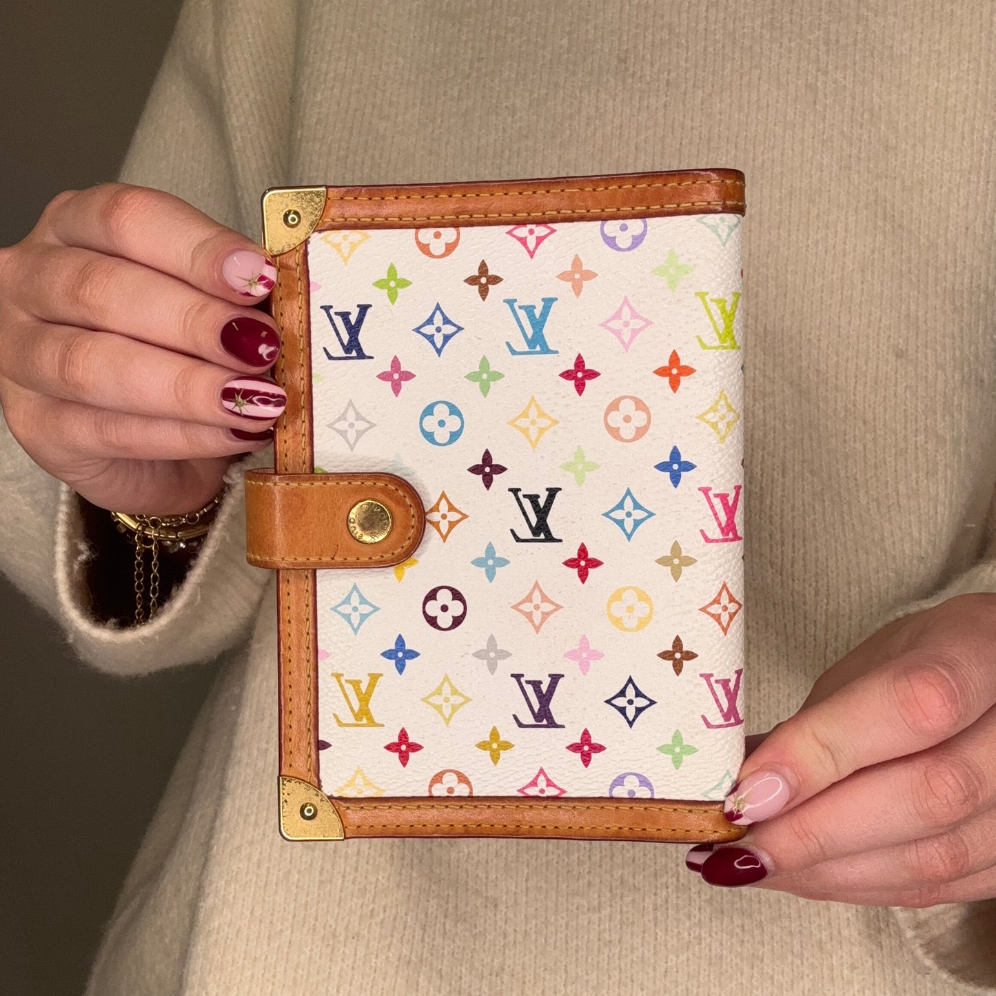 Louis Vuitton Agenda PM White Multicolour CA0026 - 2006