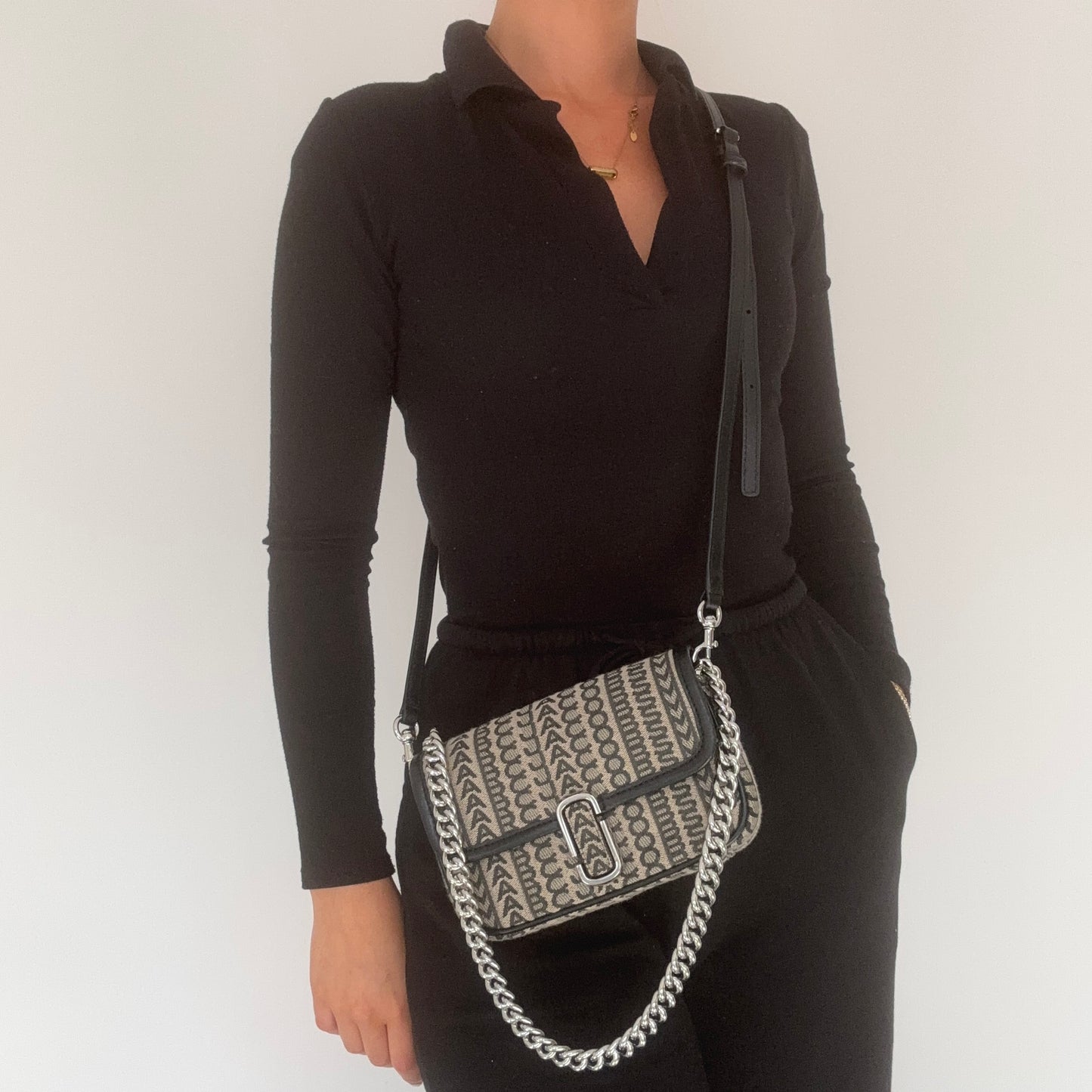Marc Jacobs The J Mark Mini Shoulder Bag Logo Jacquard