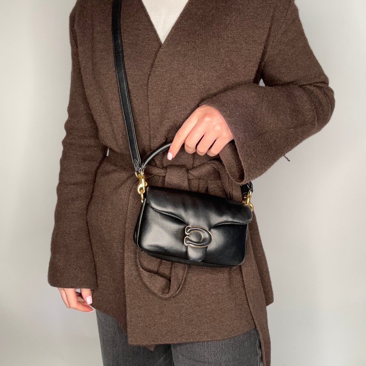 Coach Tabby Pillow Black Crossbody Bag