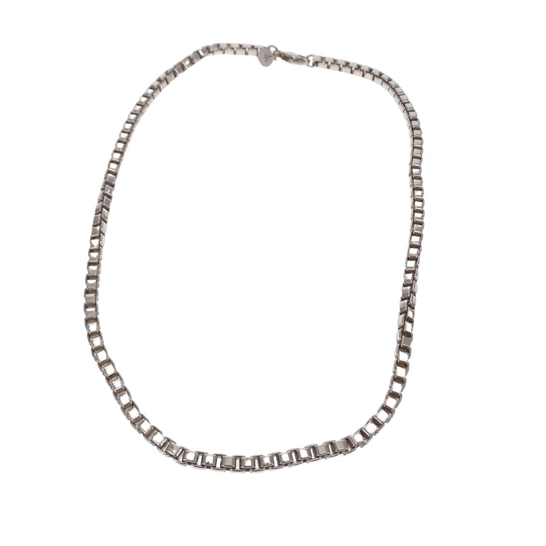 Tiffany & Co Venetian Link Necklace In Sterling Silver