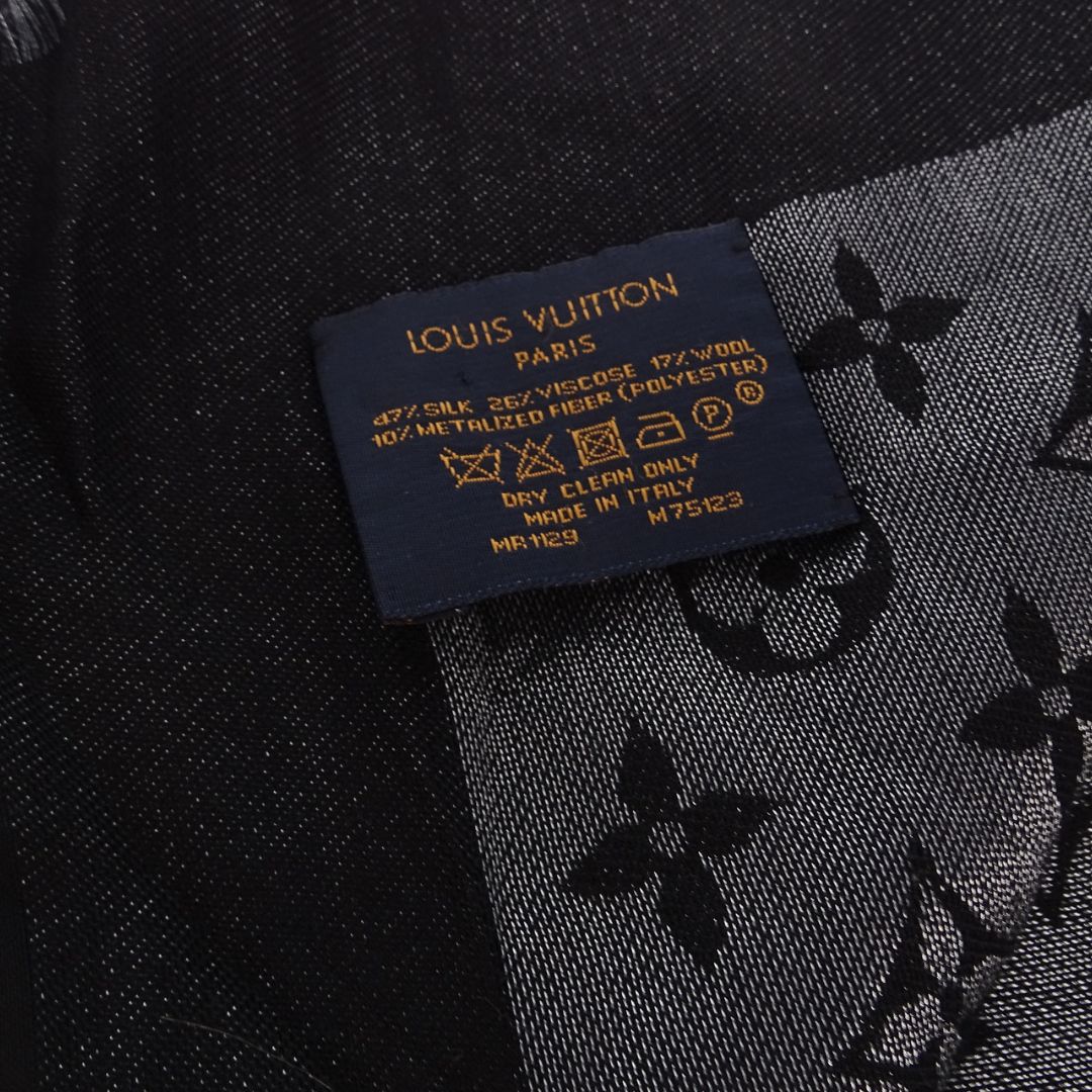 Louis Vuitton Shine Shawl Black/Silver
