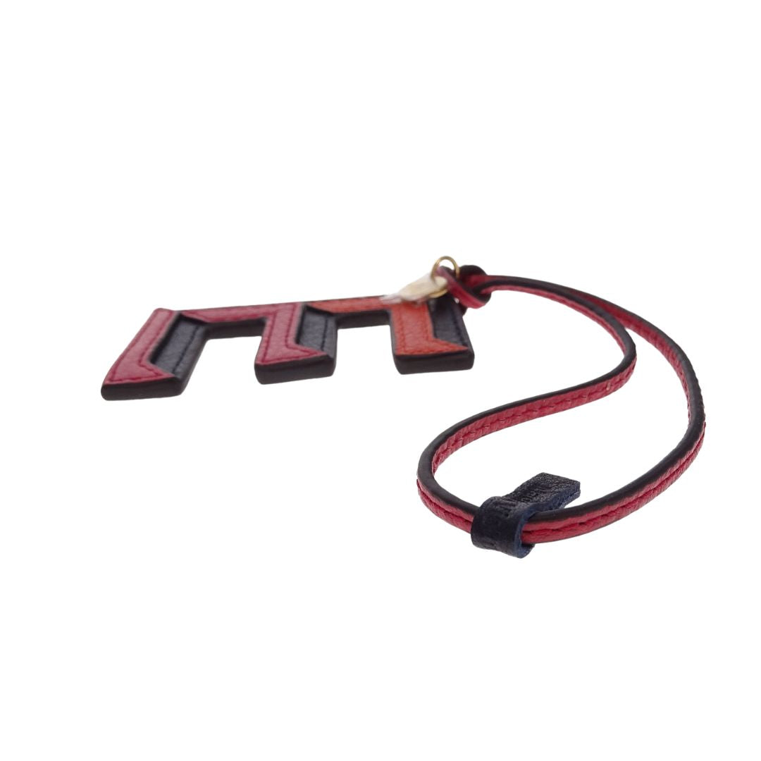 Mulberry Tri-Colour Leather Keyring-E