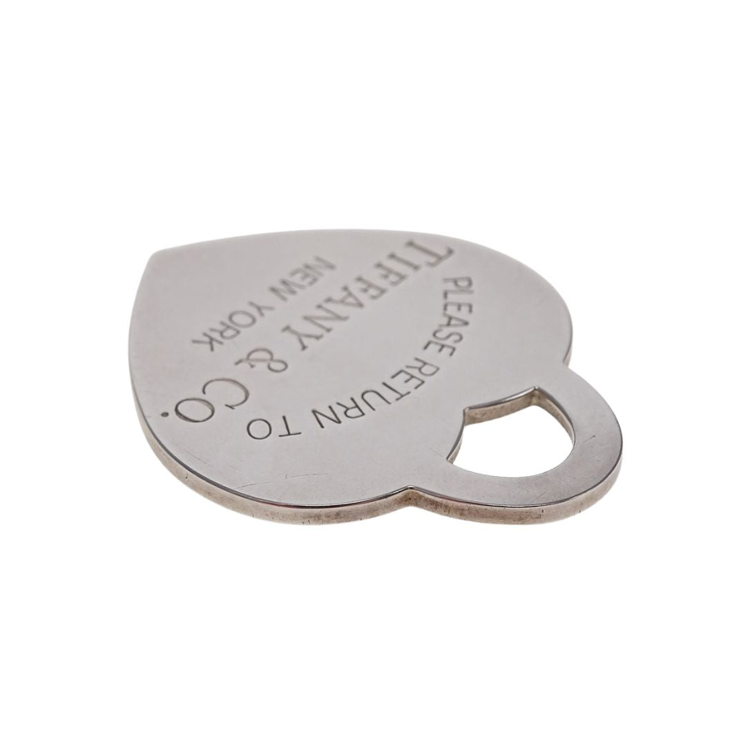 Tiffany & Co RTT Jumbo Heart Tag Charm Sterling Silver