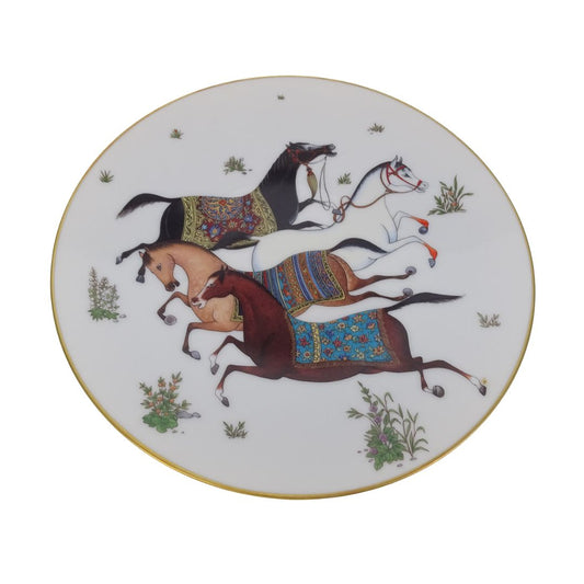 Hermes Cheval d’Orient Dessert Plate Porcelain