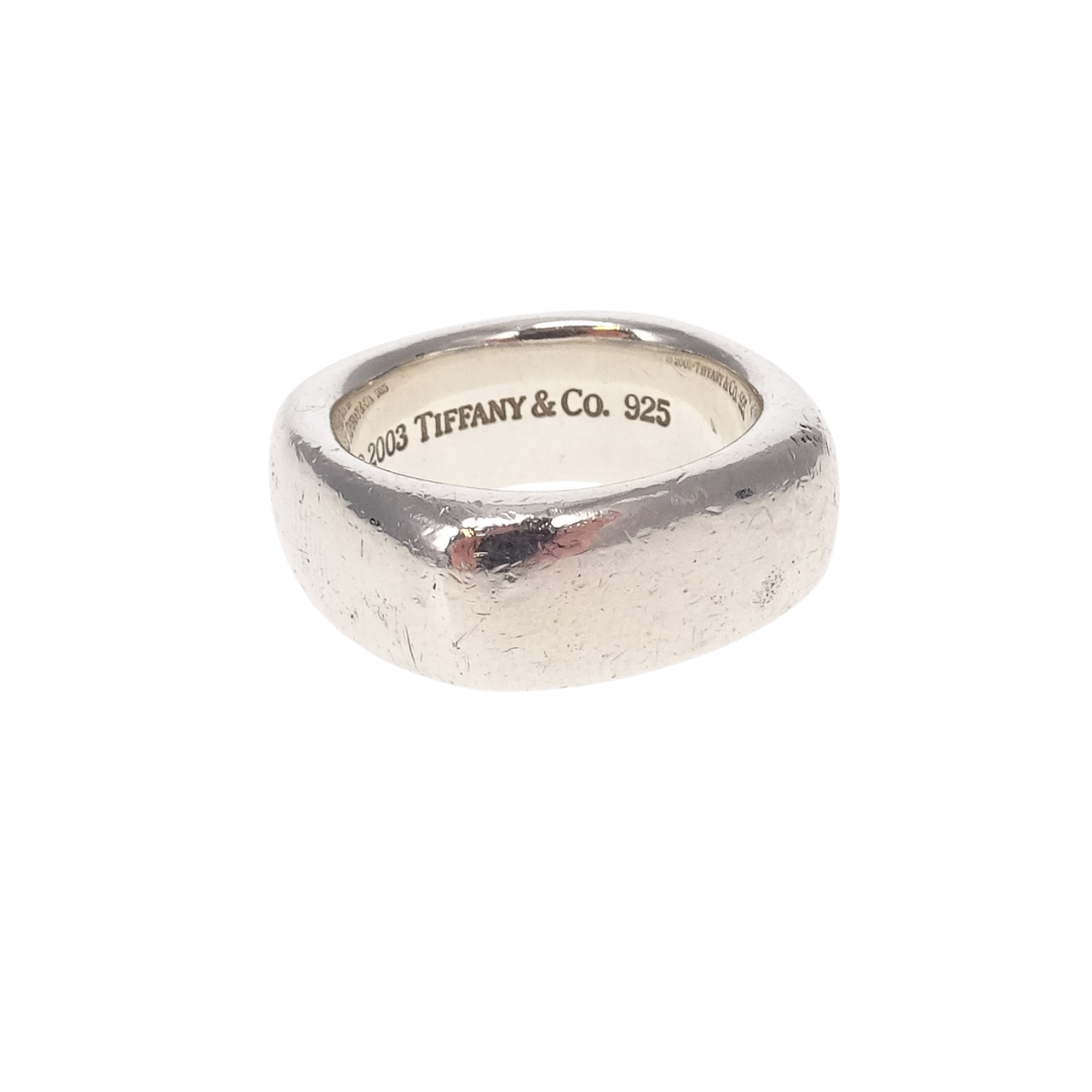 Tiffany & Co Square Ring Sterling Silver (size 52)