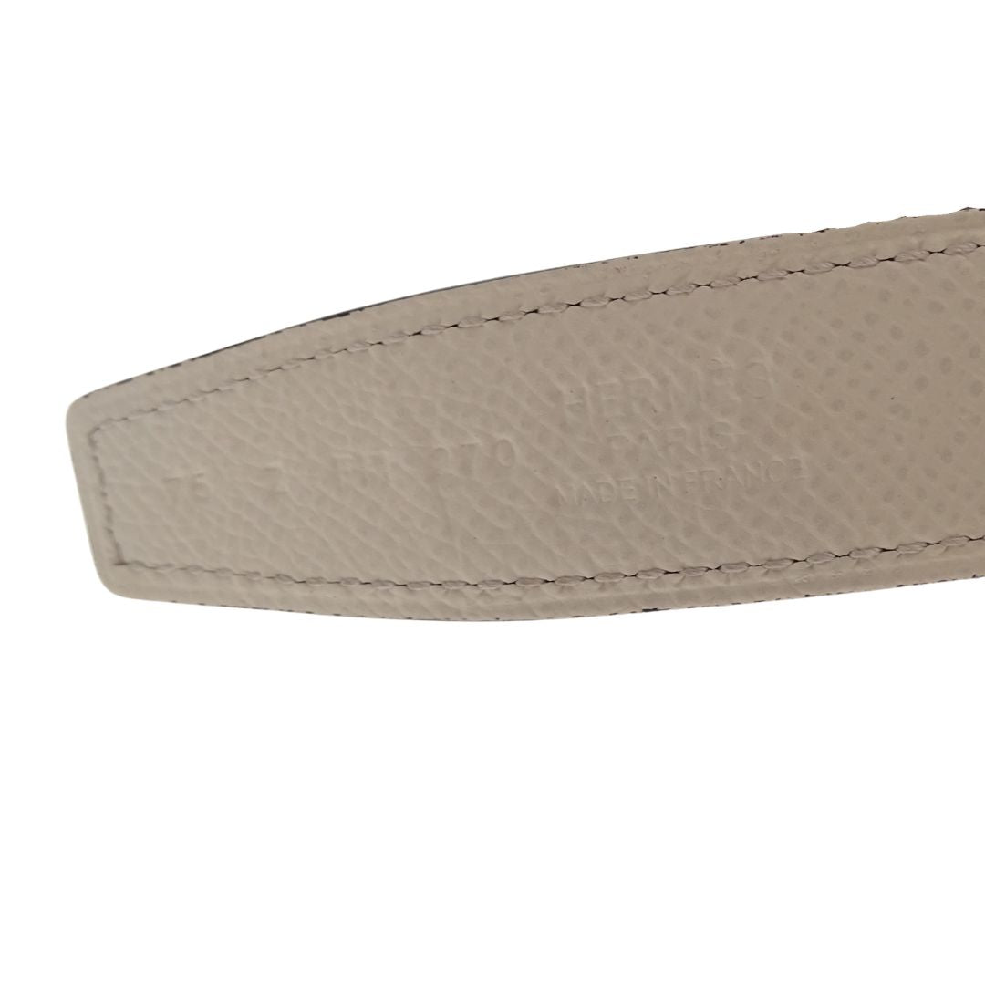 Hermes 24mm Belt Constance Buckle Reversible Biscuit and Nata size 75cm 2021