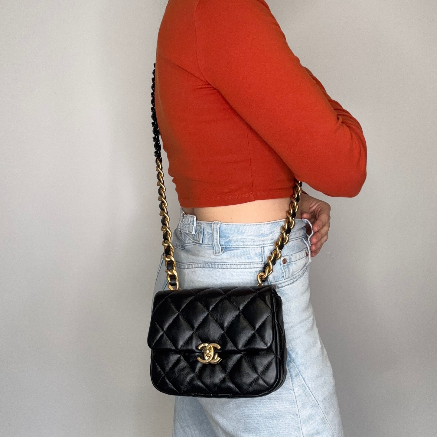 Chanel Mini Candy Chain Flap Bag Black (NFID)