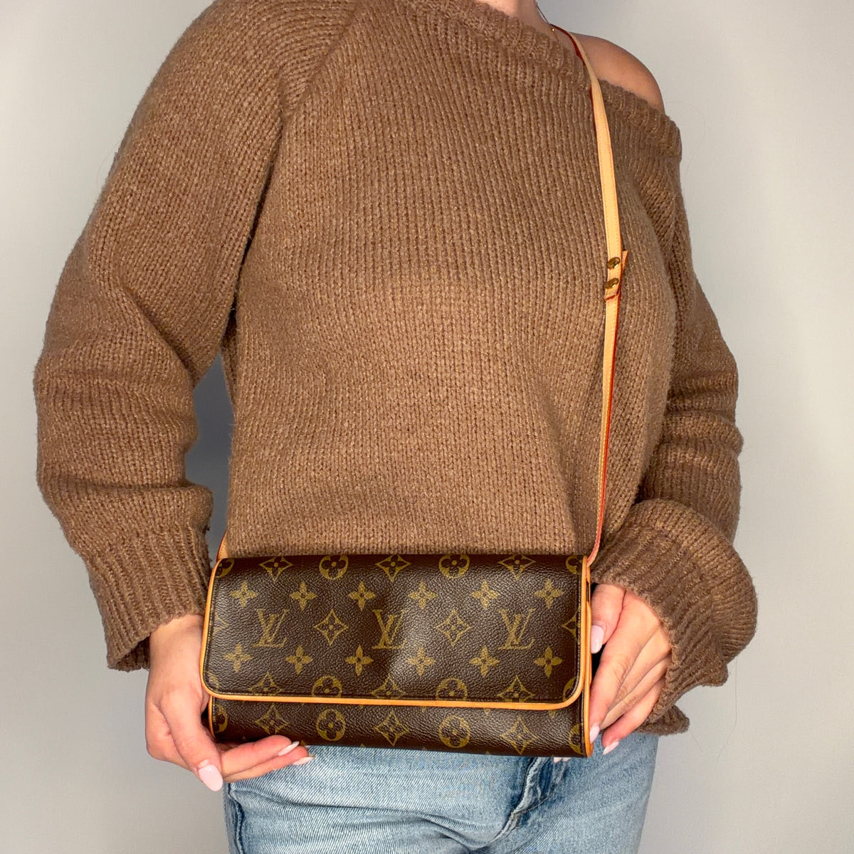 Louis Vuitton Twin Pochette Monogram Vintage GM CA1005