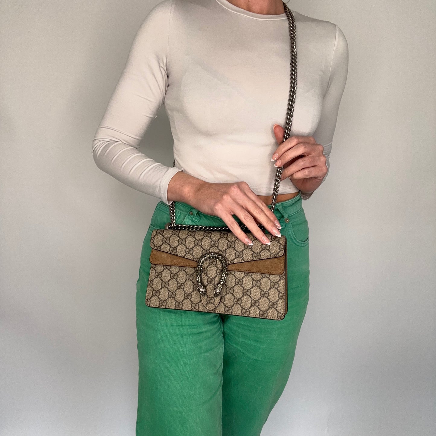 Gucci Dionysus GG Supreme and Crystal Clasp