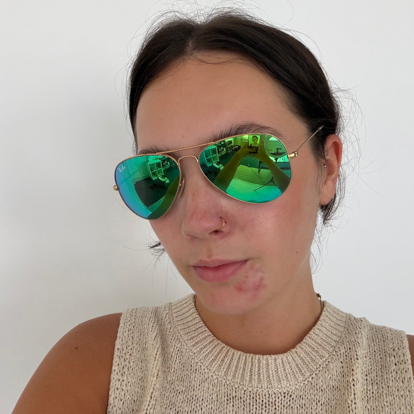 Ray-Ban Aviator Large Metal Green Lens