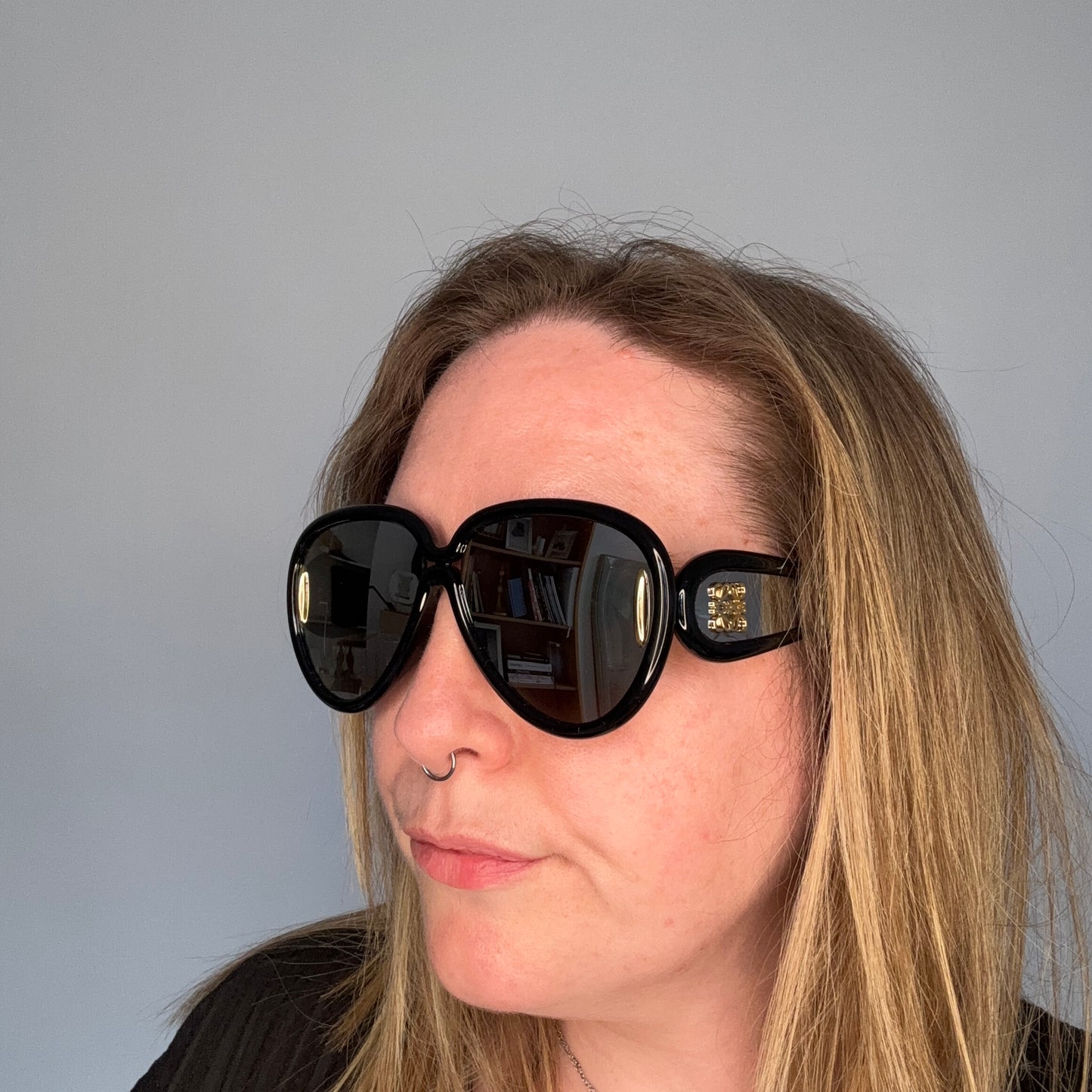 Loewe Anagram 65mm Pilot Mirror Sunglasses