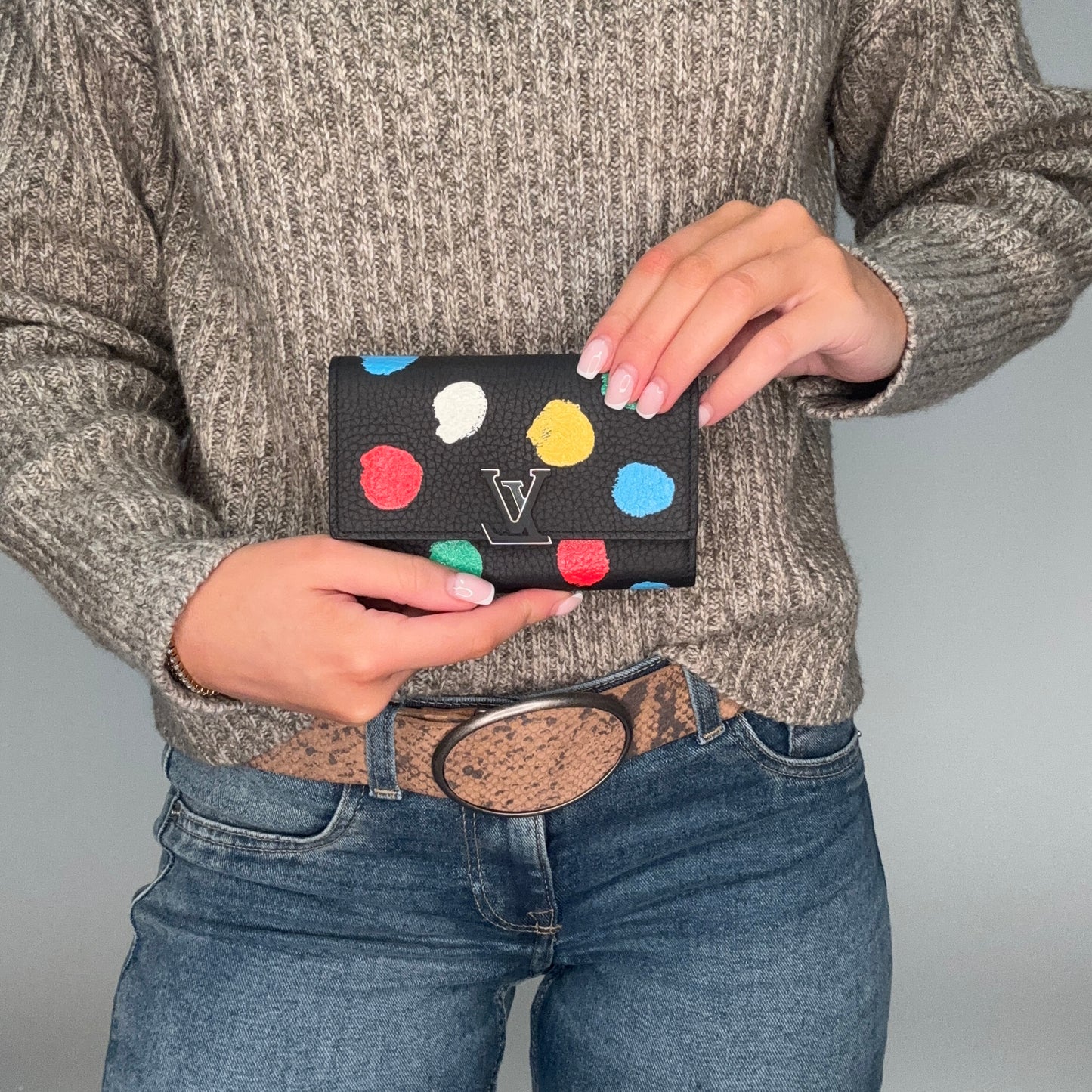 Louis Vuitton Capucines Compact Wallet Kusama 2023